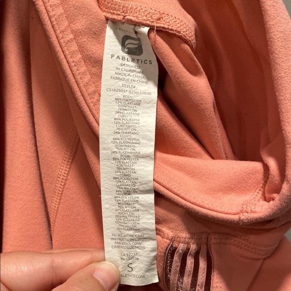 Fabletics Pink High Waisted Leggings Size Small - Picture 2 of 7